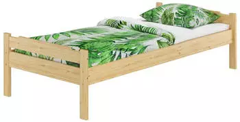 Erst-Holz Einzelbett Massivholz Kiefer natur 80x200cm (V-60.31-08)