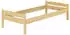 Erst-Holz Einzelbett Massivholz Kiefer natur 80x200cm (V-60.31-08)