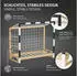 ML-Design Kinderbett Fußballtor 80x160cm Kiefernholz mit Lattenrost & Kletterleiter (490016850)