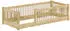 Erst-Holz Niedriges Bodenbett Kiefer massiv natur 80x180 (V-60.65-08-180)