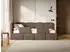 Selsey Cloudy Kinderbett 120x200cm Braun Velours, Bettkasten, 2x Rausfallschutz