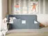Selsey Fanko Kinderbett 90x200cm mit Rausfallschutz, Matratze, Plüsch, Blau