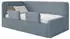 Selsey Fanko Kinderbett 90x200cm mit Rausfallschutz, Matratze, Plüsch, Blau