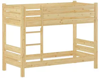 Erst-Holz Etagenbett Massivkiefer 90x200 teilbar Nische 80cm (60.16-09T80)