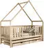 Mirjan24 Hausbett mit 2 Schubladen, Kiefer, 80x180cm, FSC 100%