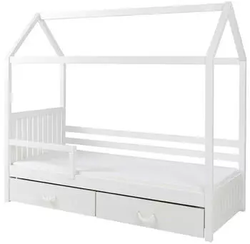 Mirjan24 Kinderbett mit Lattenrost und 2 Bettschubladen, Kiefernholz, 80x180cm (063-04-01269)