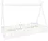 ML-Design Tipi Kinderbett Hausbett Kiefernholz Weiß 90x200cm mit Rausfallschutz (3000013154)