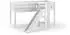 Vipack Scott Hochbett mit Rutsch-/Leiterturm, 90x200cm, Blau Weltall (Scott)