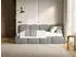 Selsey Cloudy Jugendbett 120x200cm Chenille Dunkelgrau mit Bettkasten (Cloudy)