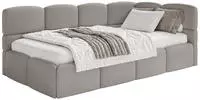 Selsey Jugendbett, Hellbraun, Kunststoff, 1-Sitzer, 120x200 cm, Kinder- &