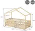 ML-Design Hausbett mit Matratze und 2 Schubkästen, Kiefernholz, 90x200cm (490018262)