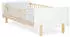 Homestyle4u Kinderbett 90x200 mit Rausfallschutz, Lattenrost & Matratze, Weiß (2801)