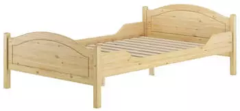 Erst-Holz Einzelbett 120x200 Kiefer Massivholz Landhausstil (V-60.30-12)