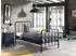 Vipack Bronxx Jugendbett Einzelbett 90x200cm pulverbeschichtet, blau (98631716)
