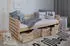 Mid.you Naomi Sofabett mit 5 Schubkästen, Kiefer massiv, 90x200cm