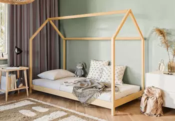 Kids Collective Karin Hausbett 90x200cm, Kiefer Holz massiv, natur (K4049)