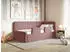 Selsey Fanko Kinderbett 90x200cm mit Rausfallschutz, Matratze, Plüsch, Rosa