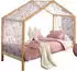 Vipack Dallas Hausbett 90x200 mit Schmetterlingsmuster-Voile, Kiefer (DALLAS3)