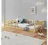 Idimex Gustavo Bodenbett 90x200cm Kiefer Massiv Natur mit Rausfallschutz (71423)