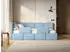 Selsey Cloudy Kinderbett 120x200cm, Stauraum, Hellblau Velours (CLOUDY)