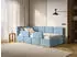 Selsey Cloudy Kinderbett 120x200cm, Stauraum, Hellblau Velours (CLOUDY)