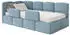 Selsey Cloudy Kinderbett 120x200cm, Stauraum, Hellblau Velours (CLOUDY)