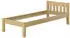 Erst-Holz Futonbett Einzelbett Massivholz Kiefer 90x200 (60.38-09)