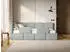 Selsey Cloudy Kinderbett 120x200cm Grau Velours mit Bettkasten und 2 Rausfallschutz (CLOUDY)