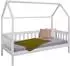 Inter Link Funky Housebed Kinderbett 90x200cm Kiefer massiv weiß lackiert (40101080)