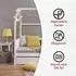 Inter Link Funky Housebed Kinderbett 90x200cm Kiefer massiv weiß lackiert (40101080)
