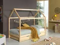 Vipack Hausbett "Dallas, Hausbett Kiefer massiv, stabil gebaut, mit...