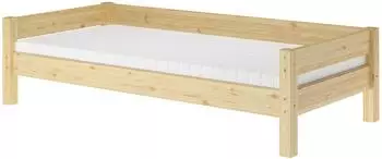 Erst-Holz Einzelbett Kiefer massiv klar lackiert 90x200cm (60.20-09)