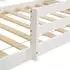 Homestyle4u Hausbett Kinderbett 90x200cm Weiß mit Rausfallschutz und Lattenrost (2385)