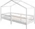 Roba Hausbett 90x200cm, weiß lackiertes Holz, Rausfallschutz & Schubladen (207012WE)