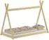 Erst-Holz Tipi-Kinderbett Niedrig Holz Kiefer natur 90x200 (V-60.27-09)