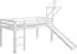 Homestyle4u Hochbett mit Rutsche und Turm, Fußball, 90x200cm (2247)