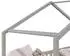 Idimex Lisan Kinderbett Hausbett, Kiefer massiv, grau, 90x200cm