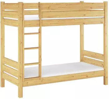 Erst-Holz Etagenbett Nische 80 teilbar, 80x200cm, Massivholz (60.16-08T80)