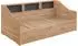 Relita Rene Stauraumbett ausziehbar 90x200/180x200cm, 2 Schubladen, Eiche Artisan