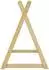 Erst-Holz Tipi-Kinderbett Niedrig 90x200 Kiefer natur lackiert (V-60.27-09)