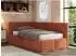 MKS Meble ARVO Jugendbett 90x200 mit Bettkasten, orange Plüsch (800001511951)