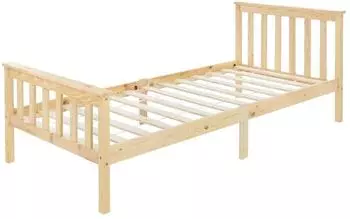 ML-Design Holzbett Kiefer Massivholz 90x200cm mit Lattenrost (3000013169)