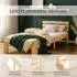 Homestyle4u Einzelbett 90x200cm Holz Natur mit Lattenrost (2191)