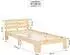 Homestyle4u Einzelbett 90x200cm Holz Natur mit Lattenrost (2191)