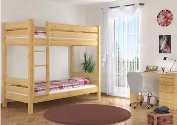 Erst-Holz Etagenbett Modell 16 teilbar 90x200cm Kiefer massiv Nische 100 (60.16-09T100)