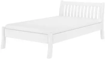 Erst-Holz Einzelbett 120x200 Kiefer massiv, wei&szlig; (V-60.61W-12)
