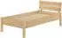 Erst-Holz Einzelbett Eschenholz mit Rost 100x200 (V-60.90-10K)