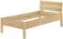 Erst-Holz Einzelbett Eschenholz mit Rost 100x200 (V-60.90-10K)