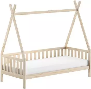 Vipack Tipi-Bett Massivkiefer, Natur, 90x200cm (TIBEHK9110)