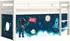 Vipack Pino Spielbett Kiefer massiv mit Rolllattenrost und Textil-Set (40167412-0)
